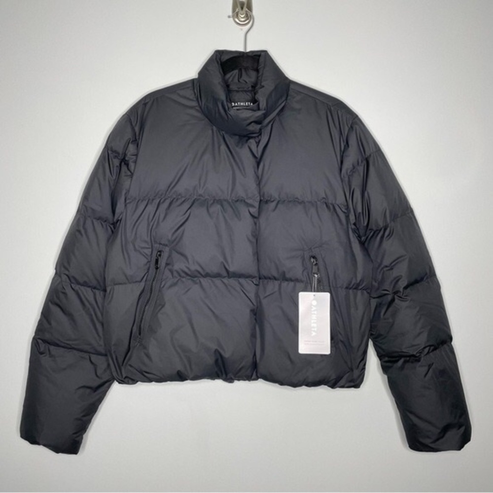 Nwt Athleta Summit Down Jacket Full Zip Water Rep… - image 3